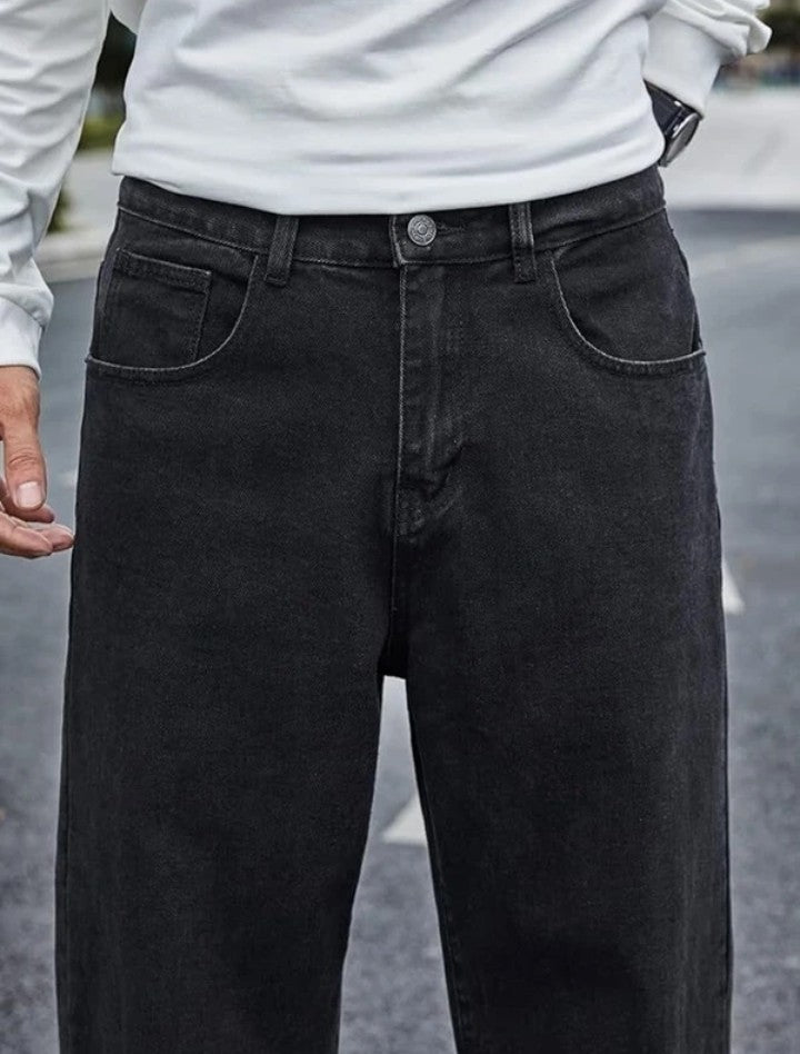 DENIM LOOK
Men Relaxed Fit Mid Rise Grey Jeans