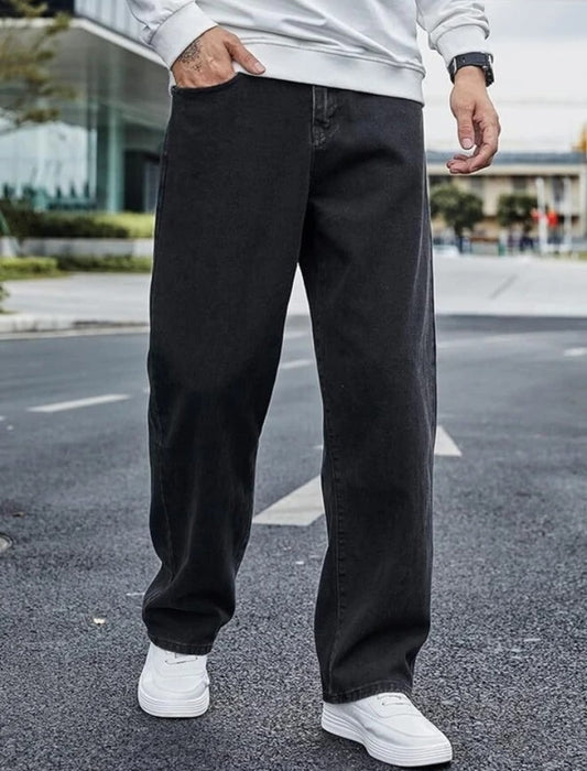 DENIM LOOK 

Men Relaxed Fit Mid Rise Grey Jeans